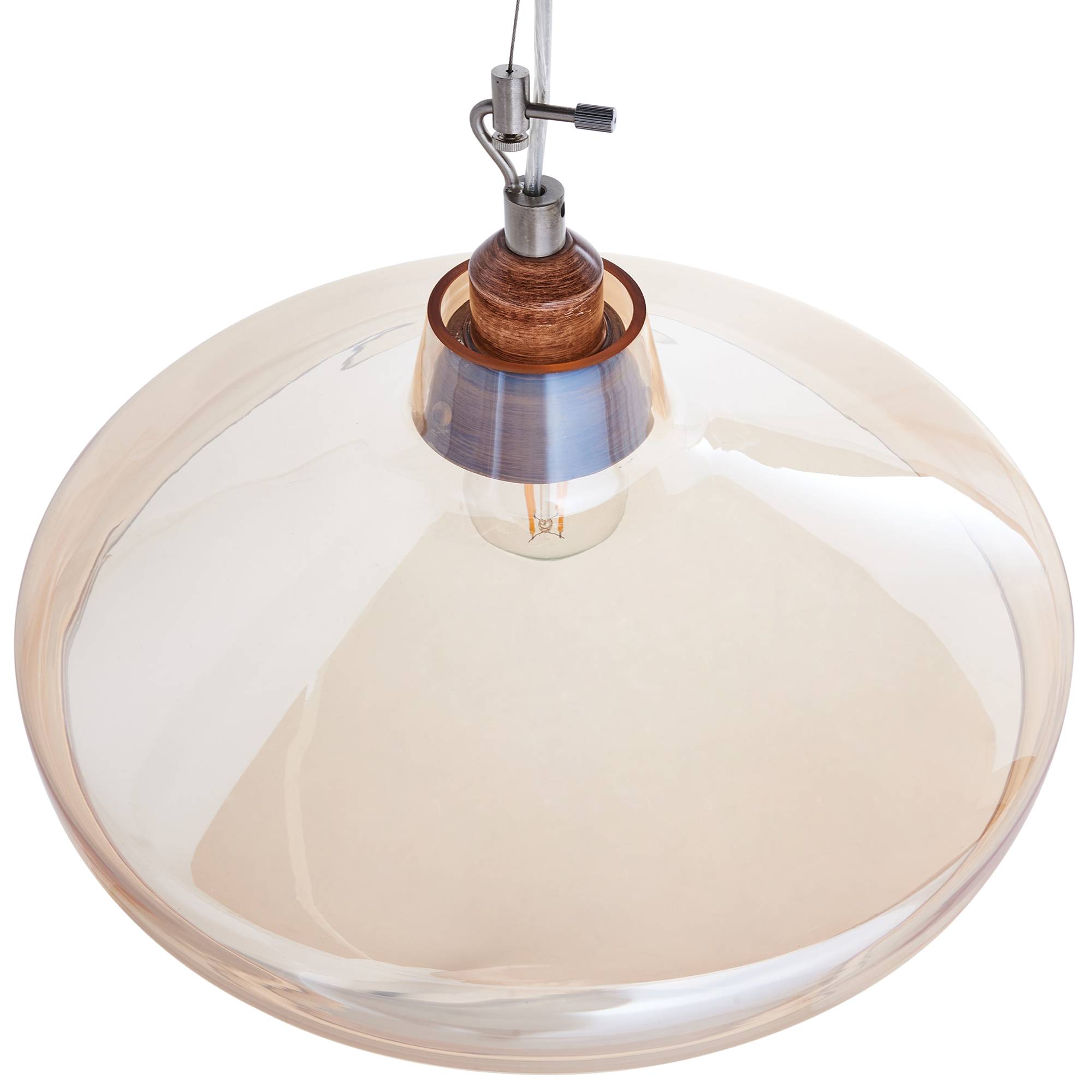 Beliani - Lampe suspension Verre Doré ALIKOS - Beliani - Image 5