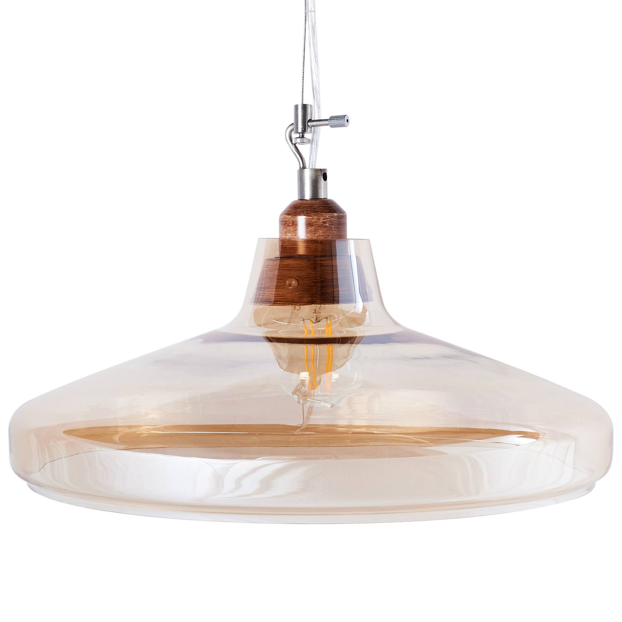 Beliani - Lampe suspension Verre Doré ALIKOS - Beliani - Image 2