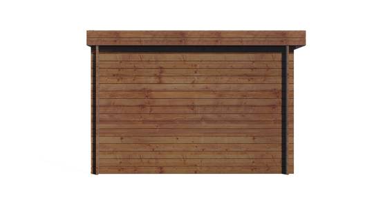 Abri de jardin en bois traité, surface utile 7.5m², 298x298cm, ep 28 mm, INT024 /GARTFLEX - Image 4