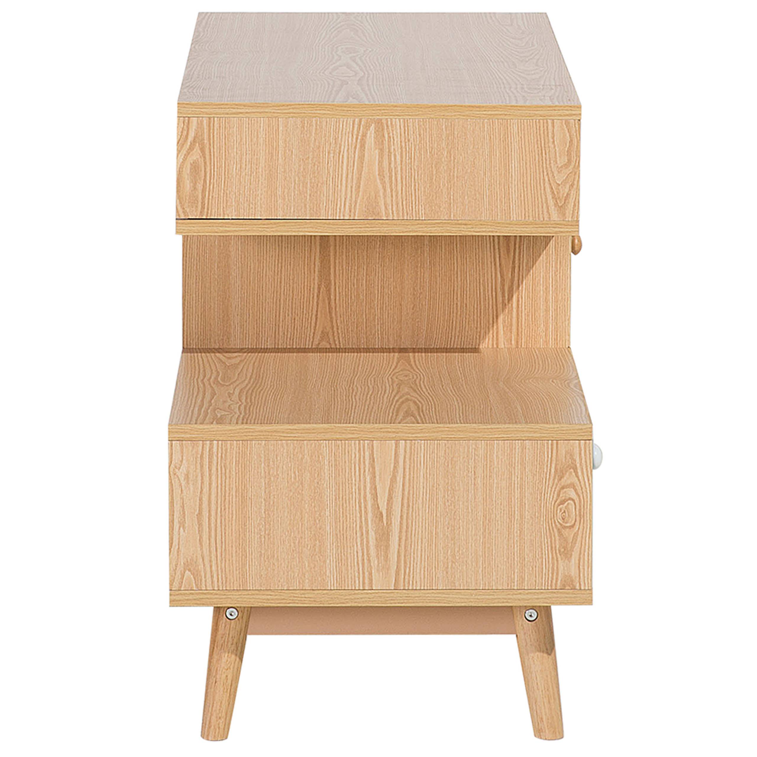 Beliani - Commode Panneau de particules de bois Marron/blanc IRVINE - 120x40x59- Beliani - Image 5
