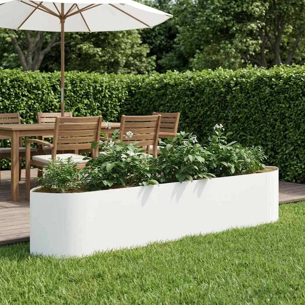 ComfortXL - Grand Jardin Surélevé Acier Blanc pour Agriculture Urbaine Bord Bateau - ComfortXL Outdoor Living - Image 1