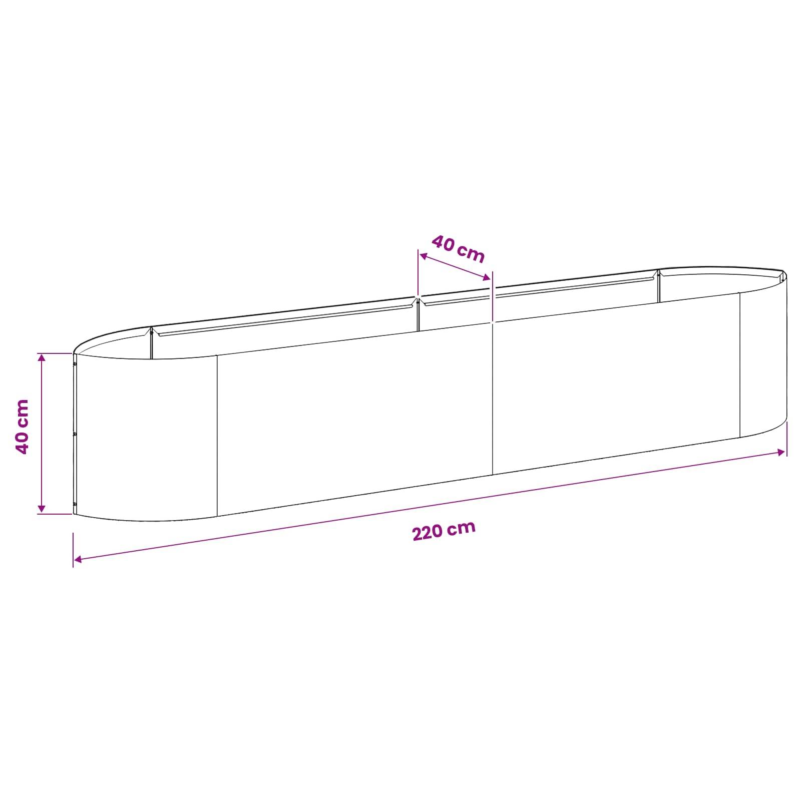 ComfortXL - Grand Jardin Surélevé Acier Blanc pour Agriculture Urbaine Bord Bateau - ComfortXL Outdoor Living - Image 8