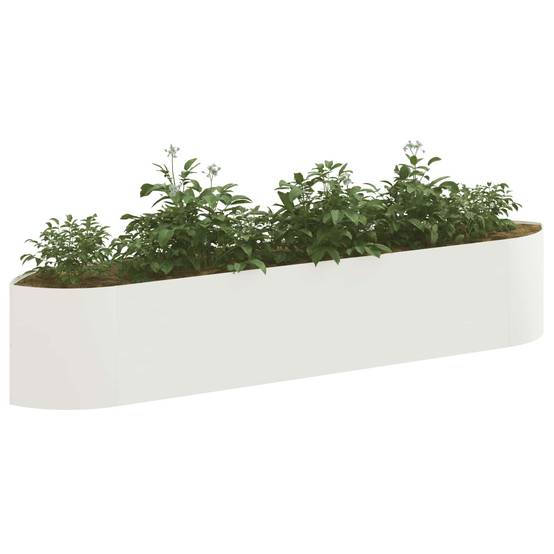 ComfortXL - Grand Jardin Surélevé Acier Blanc pour Agriculture Urbaine Bord Bateau - ComfortXL Outdoor Living - Image 3