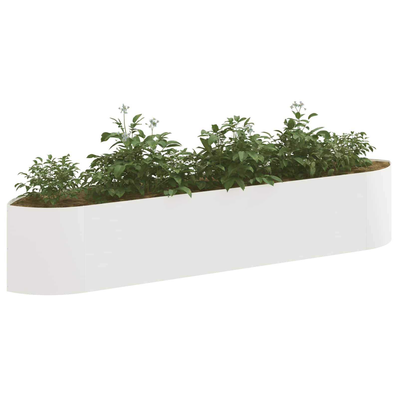ComfortXL - Grand Jardin Surélevé Acier Blanc pour Agriculture Urbaine Bord Bateau - ComfortXL Outdoor Living - Image 3