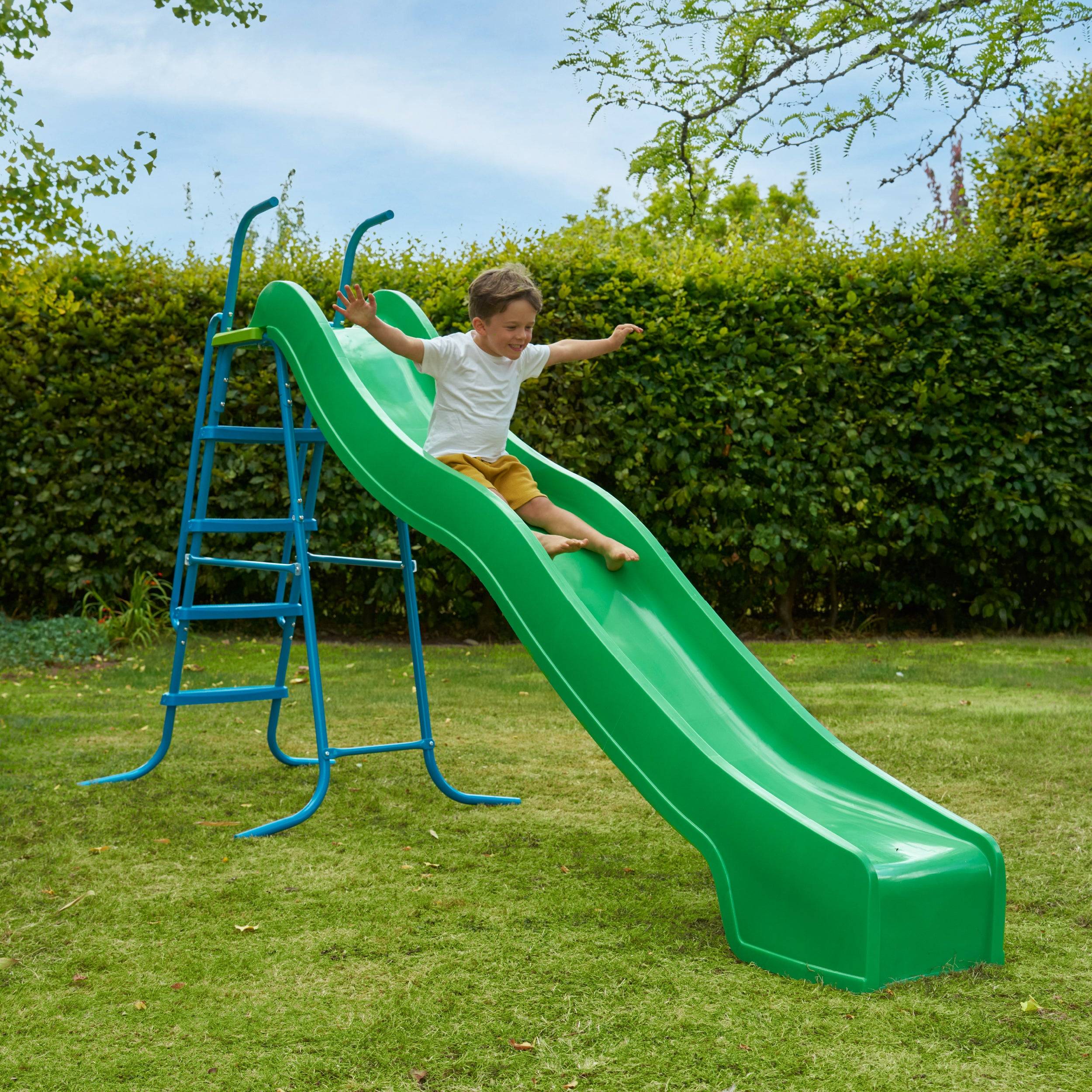 Toboggan ondulé 300 cm avec 5 marches