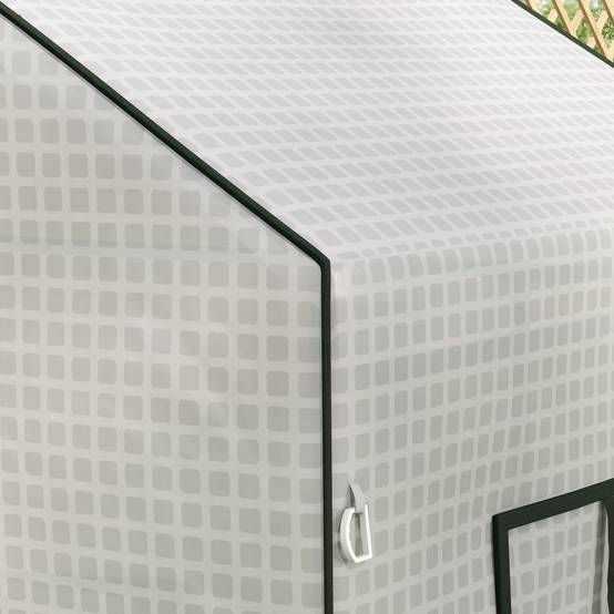 Bâche Serre Remplacement PE Renforcé Tomates Anti-UV Porte Enroulable 140x73x190cm Blanc - ComfortXL Outdoor Living - Image 7