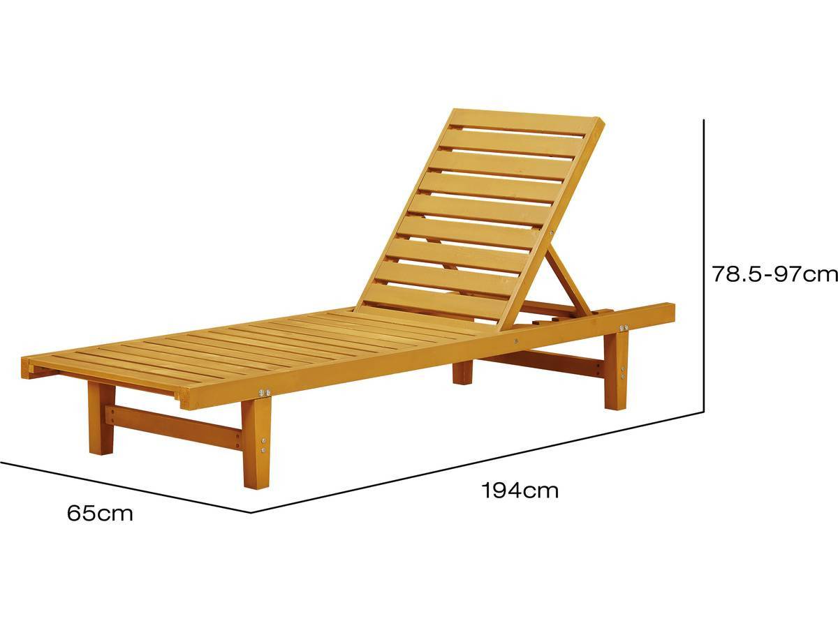 Habitat Et Jardin - Lot De 2 Bains De Soleil En Bois "rawai" - Marron Clair -habitat Et Jardin - Image 4