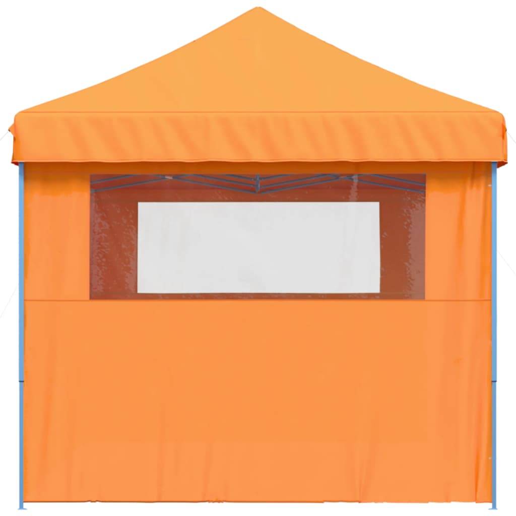 Tente de réception pliable acier et tissu orange et bleu 580 x 292 x 315 cm - PANGIVO - Image 5