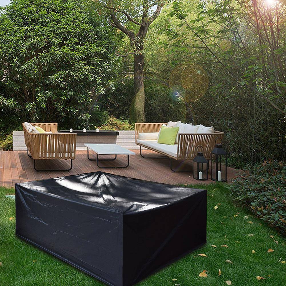 IntiMeg - Housse Salon de Jardin, Housse De Protection Salon De Jardin Imperméable,Respirante,Coupe-Vent,Anti-UV,Housse Protection Oxford—180×120×74cm IntiMeg - Image 5