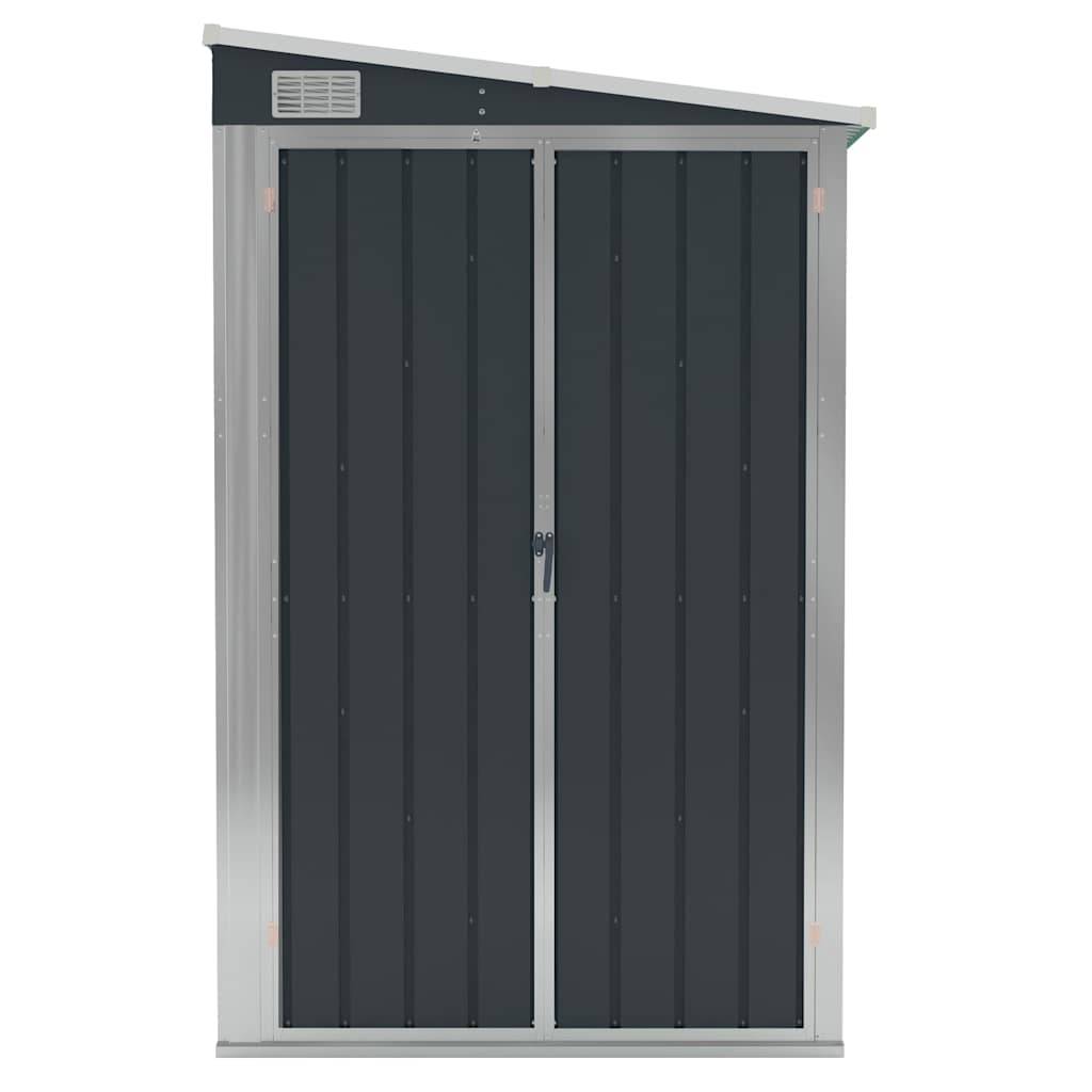 Vidaxl - Abri de jardin mural Anthracite 118x382x178 cm Acier 4.5m² vidaXL 316231 - Image 4