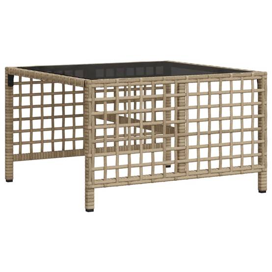 Salon de jardin d'angle avec coussins 3 pcs | Mobilier d'extérieur beige résine tressée Maison Chic - Image 8
