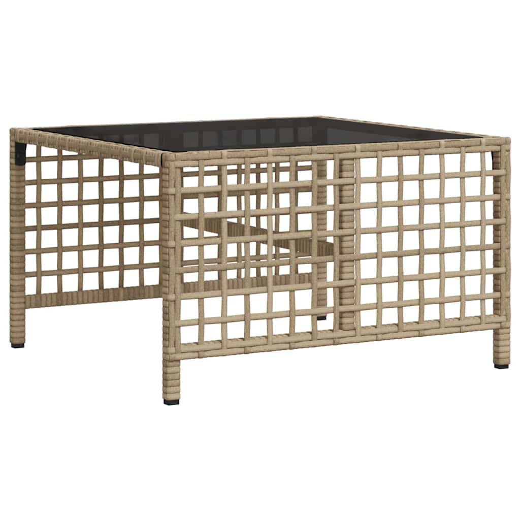 Salon de jardin d'angle avec coussins 3 pcs | Mobilier d'extérieur beige résine tressée Maison Chic - Image 8