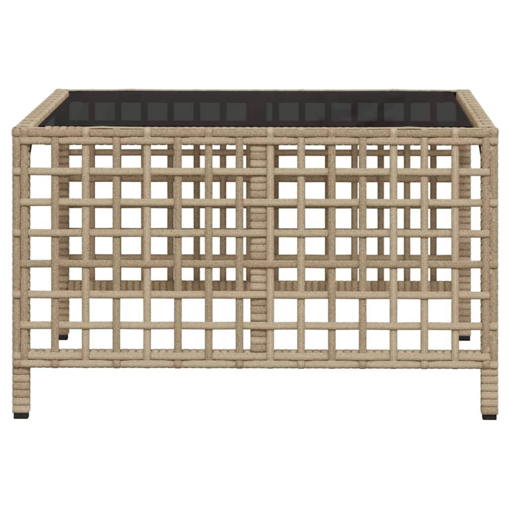 Salon de jardin d'angle avec coussins 3 pcs | Mobilier d'extérieur beige résine tressée Maison Chic - Image 9