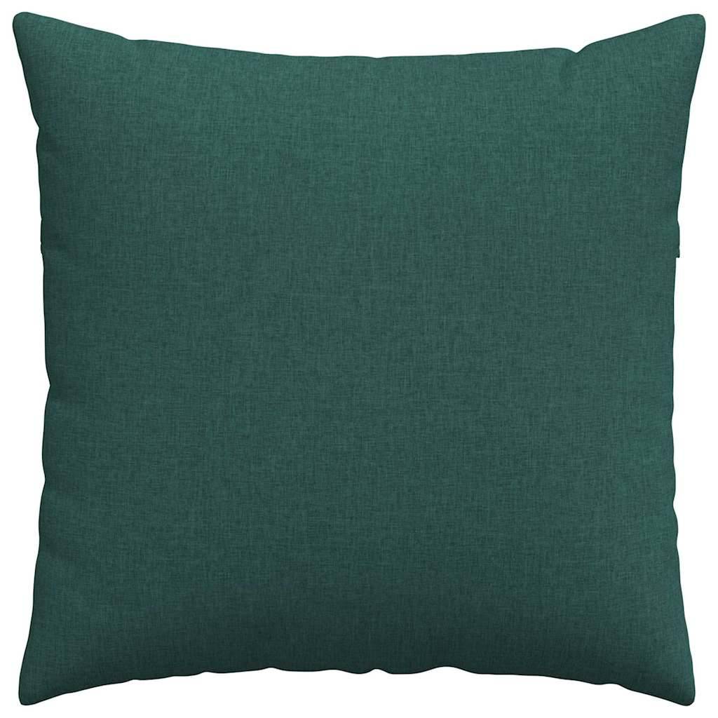 Set de 2 Coussins de Sol Moelleux en Tissu Housse Lavable pour Salon Vert Foncé 80x80 cm – ComfortXL Outdoor Living - Image 6