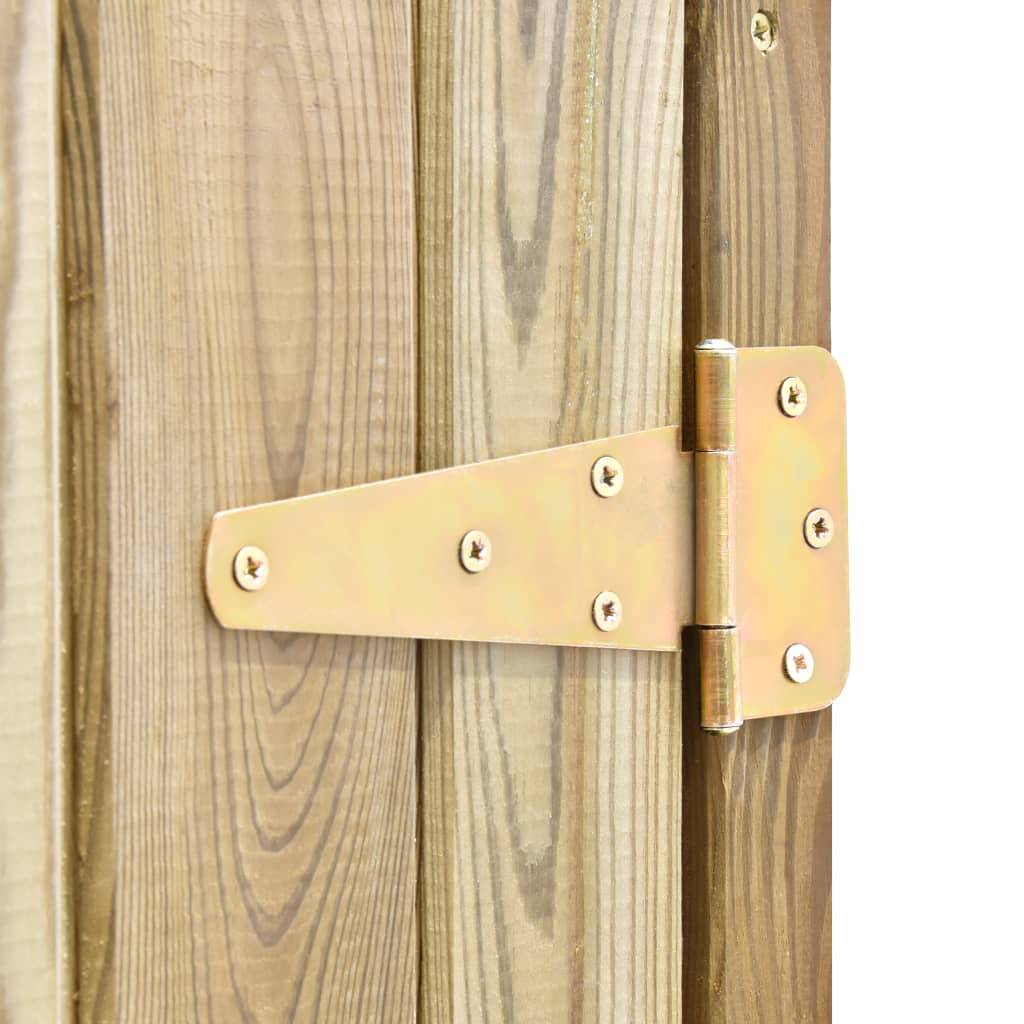 Abri de jardin 0.62m² Abri pour outil - 123x50x171 cm Pinède imprégnée - Meuble Pro MAISON CHIC - Image 8