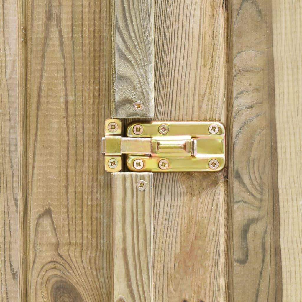 Abri de jardin 0.62m² Abri pour outil - 123x50x171 cm Pinède imprégnée - Meuble Pro MAISON CHIC - Image 7