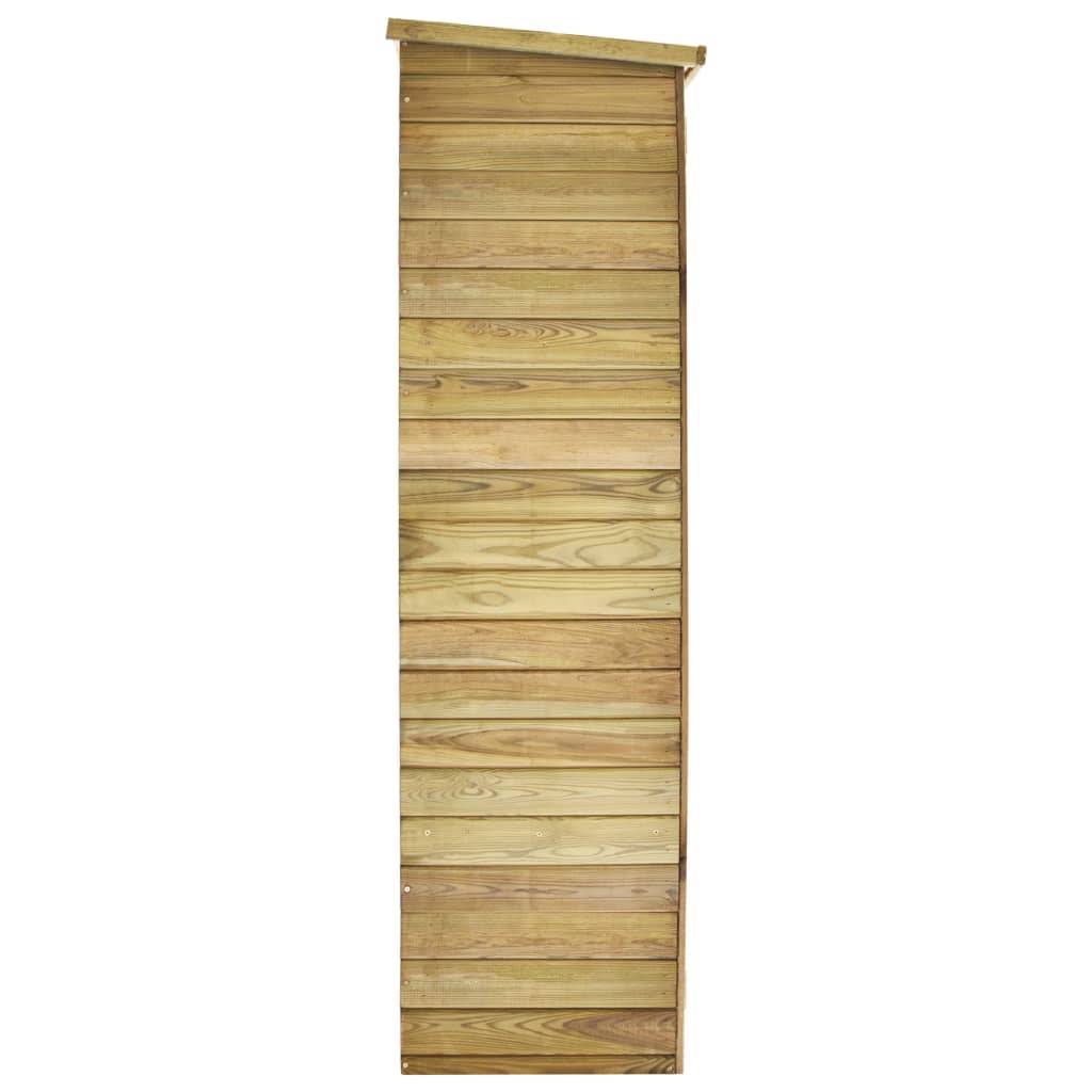 Abri de jardin 0.62m² Abri pour outil - 123x50x171 cm Pinède imprégnée - Meuble Pro MAISON CHIC - Image 5