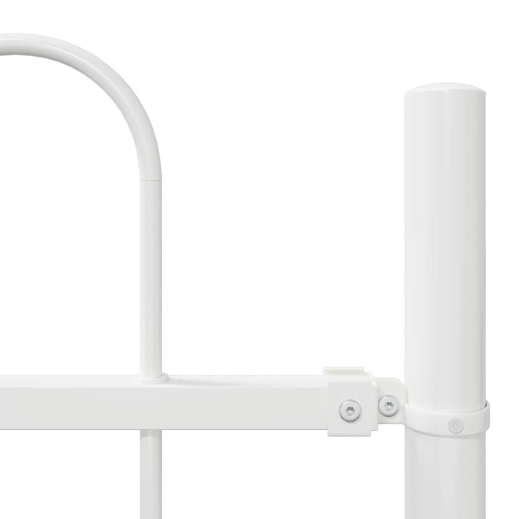 Maison Chic - Clôture de jardin - Panneau de clôture - Palissade Blanc 3,4 x 0,6 m Acier peint par poudre g480 - Image 6