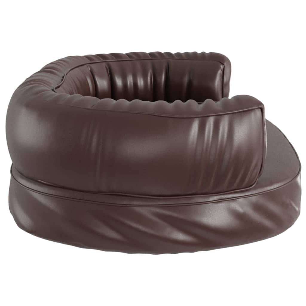 Vidaxl - Lit pour chien ergonomique Mousse Marron 60x42 cm Similicuir vidaXL 171319 - Image 6