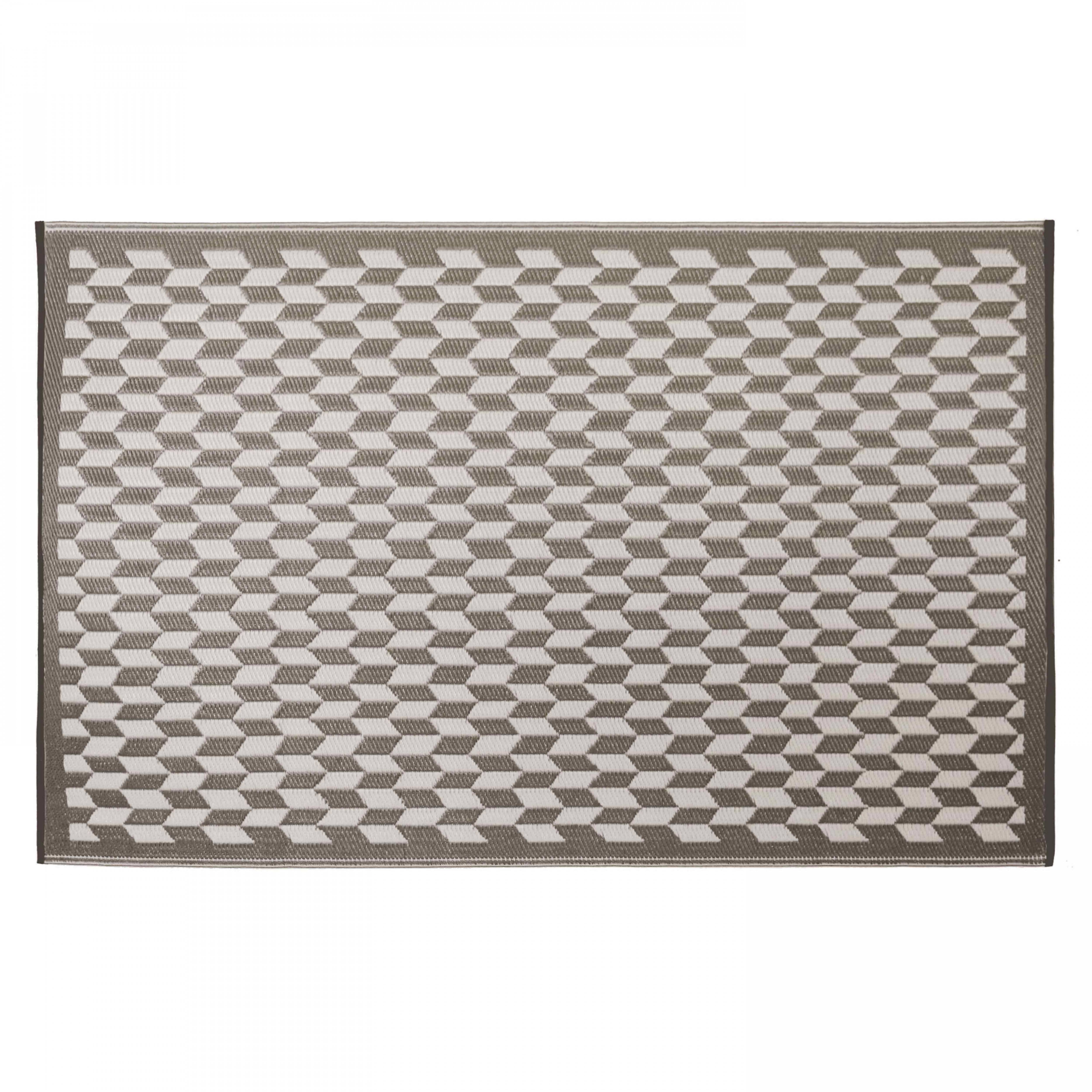 Oviala - Tapis rectangulaire pvc gris 180 x 120 cm Solys - Oviala - Image 1