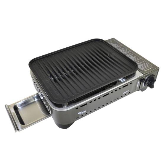 Barbecue à gaz Portable Grill 1780W + 8 Cartouches Gaz Butane Allumage Piezo + Mallette Camping ALPEN - Image 2