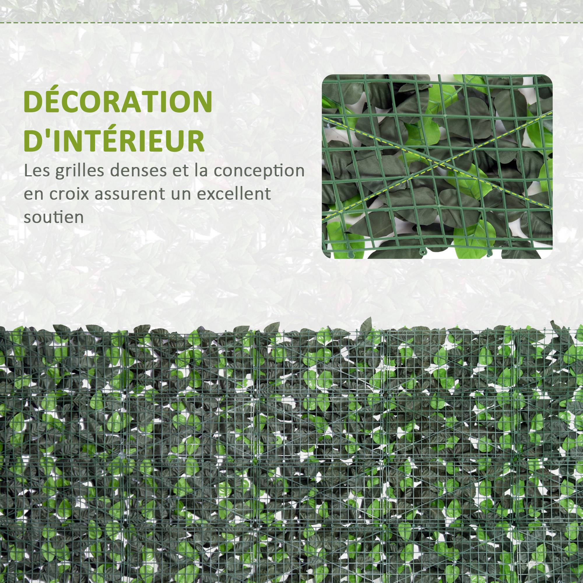 ComfortXL - Haie artificielle laurier PE 300 x 100 cm vert brise-vue extérieur anti-UV - ComfortXL Outdoor Living - Image 7