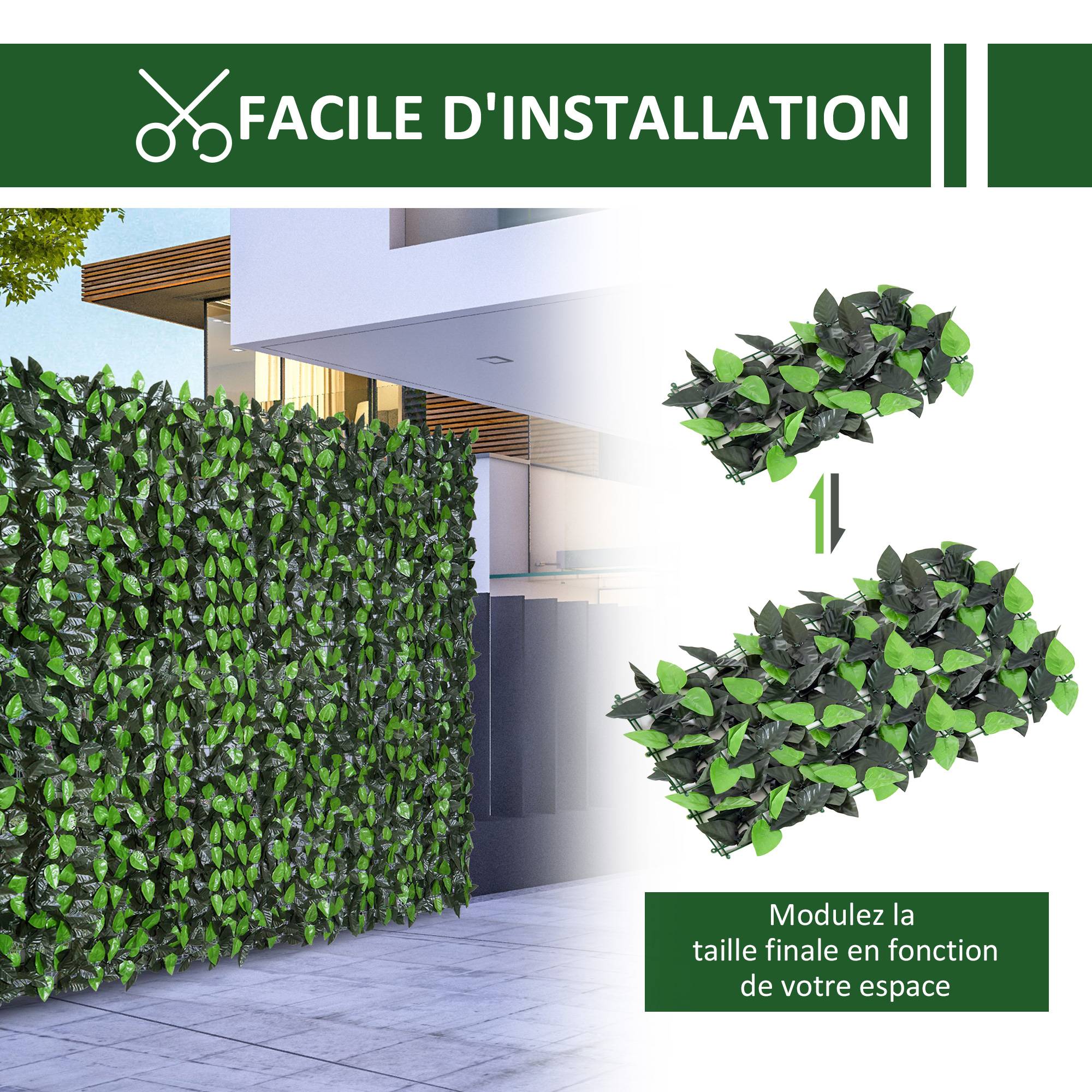 ComfortXL - Haie artificielle laurier PE 300 x 100 cm vert brise-vue extérieur anti-UV - ComfortXL Outdoor Living - Image 5