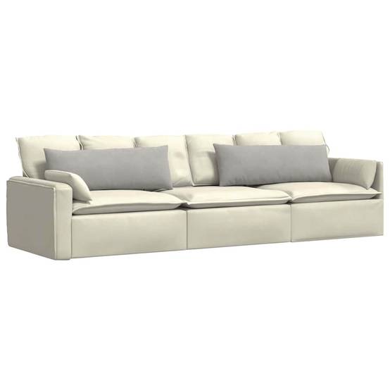 Coussins de Banc (x2) en Tissu Housse Amovible et Lavable pour Salon Gris Clair 120x40 cm – ComfortXL Outdoor Living - Image 3