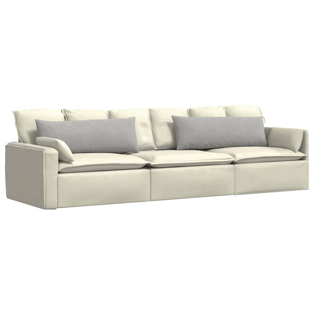 Coussins de Banc (x2) en Tissu Housse Amovible et Lavable pour Salon Gris Clair 120x40 cm – ComfortXL Outdoor Living - Image 3