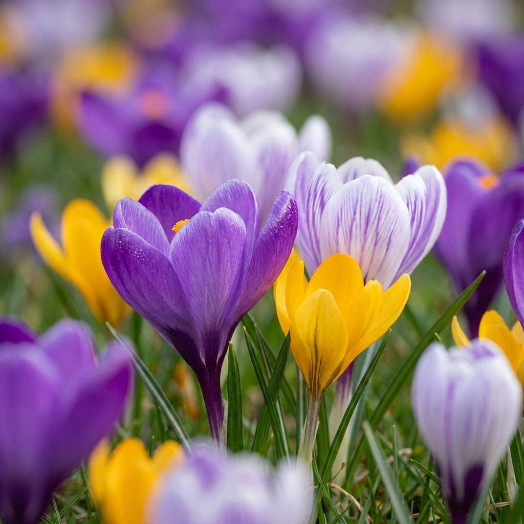 La Green Touch - Crocus botaniques en mélange - 50 bulbes - calibre 5/6