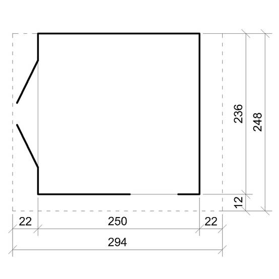 Timbela - Abri de Jardin Qualité Premium 5,9 m² / H231x248x294 cm avec plancher e paroi latérale - Timbela M938-REDWOOD RED - Image 5
