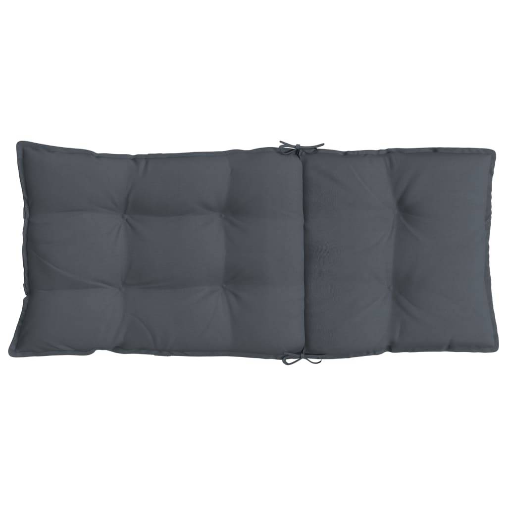 PANGIVO - Coussins de chaise à dossier haut polyester anthracite 120 x 50 x 7 cm, poids:3.75kg - PANGIVO - Image 7