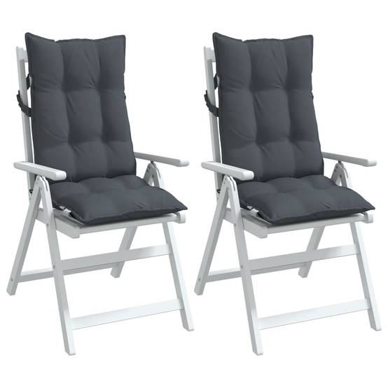 PANGIVO - Coussins de chaise à dossier haut polyester anthracite 120 x 50 x 7 cm, poids:3.75kg - PANGIVO - Image 4