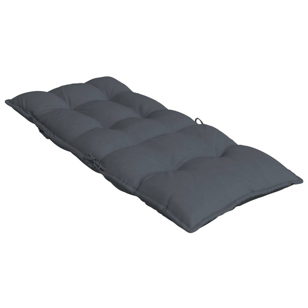 PANGIVO - Coussins de chaise à dossier haut polyester anthracite 120 x 50 x 7 cm, poids:3.75kg - PANGIVO - Image 6