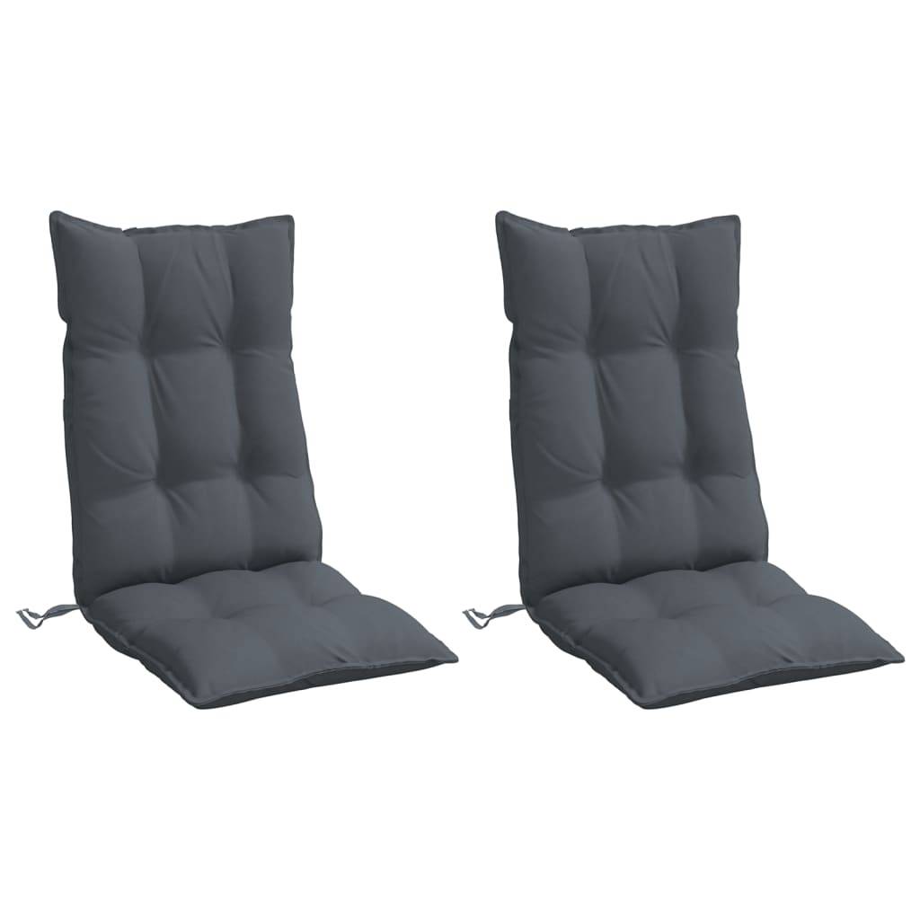 PANGIVO - Coussins de chaise à dossier haut polyester anthracite 120 x 50 x 7 cm, poids:3.75kg - PANGIVO - Image 3
