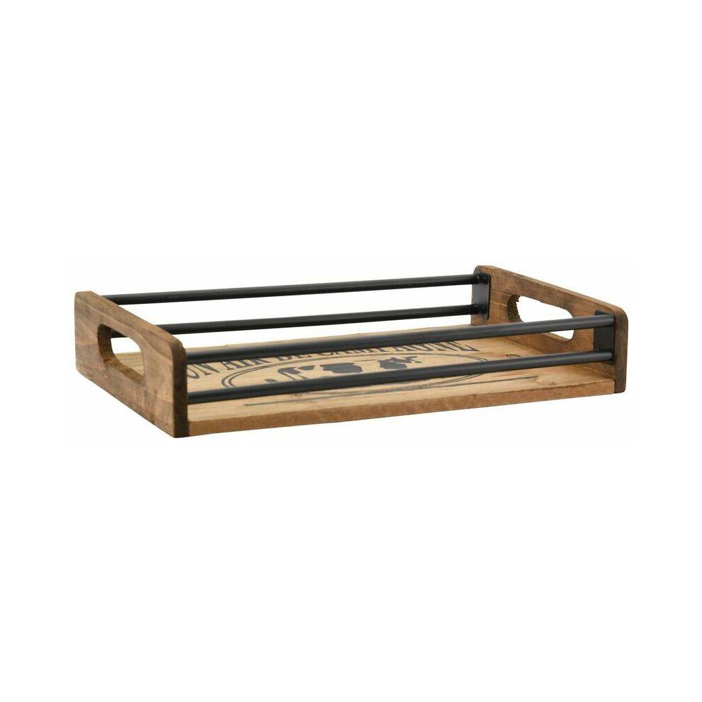 Aubry Gaspard - Plateaux en bois et métal Un air de campagne (Lot de 2) - Image 2