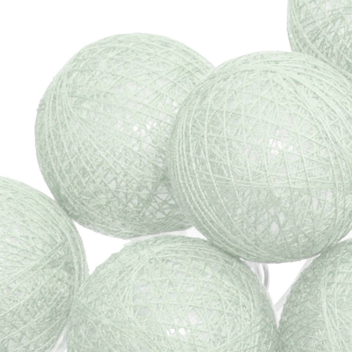 Atmosphera - Guirlande LED 20 boules vert céladon L435cm - Atmosphera Créateur d'intérieur - Image 4