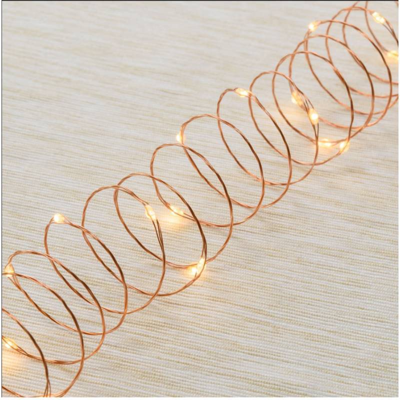 Lotti - Guirlande 10M 200 micro led cable cuivre professionnelle Lotti