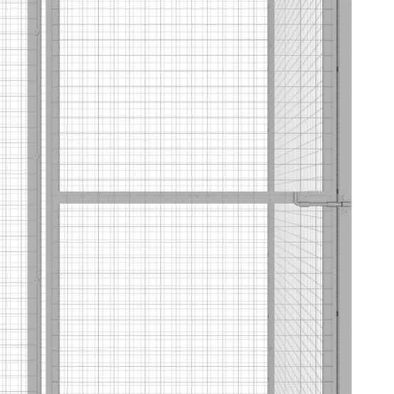 Cage pour chat - Cage extérieur/intérieur 3x1,5x2,5 m Acier galvanisé - Image 4
