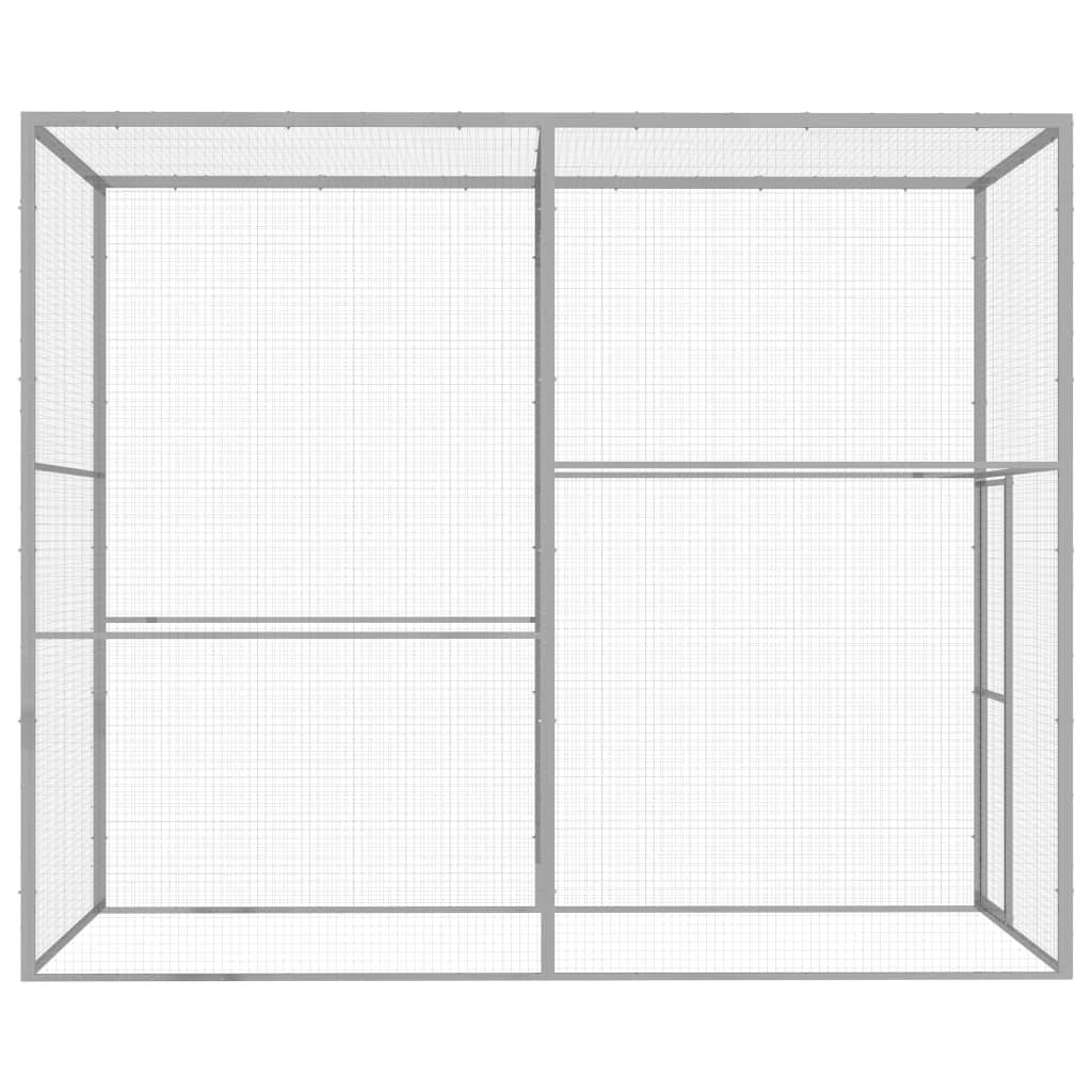 Cage pour chat - Cage extérieur/intérieur 3x1,5x2,5 m Acier galvanisé - Image 3