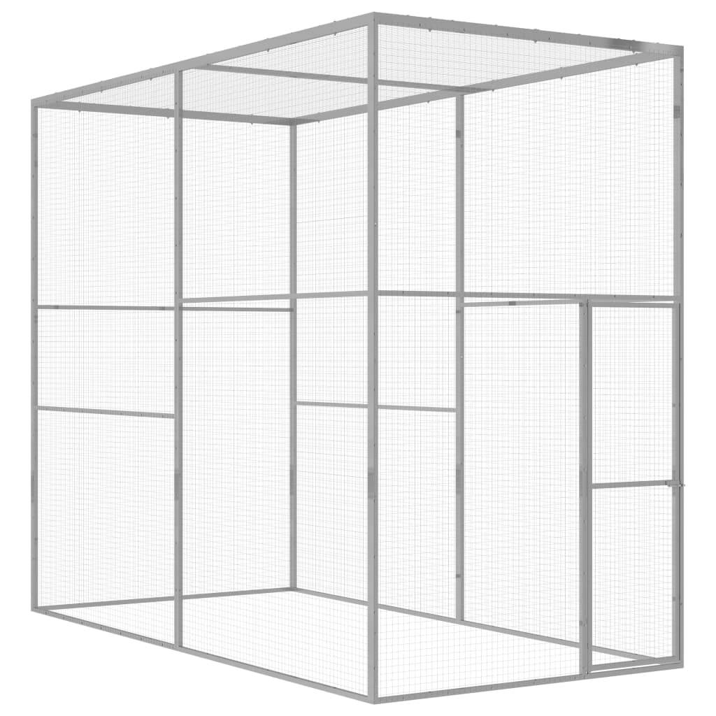 Cage pour chat - Cage extérieur/intérieur 3x1,5x2,5 m Acier galvanisé - Image 2