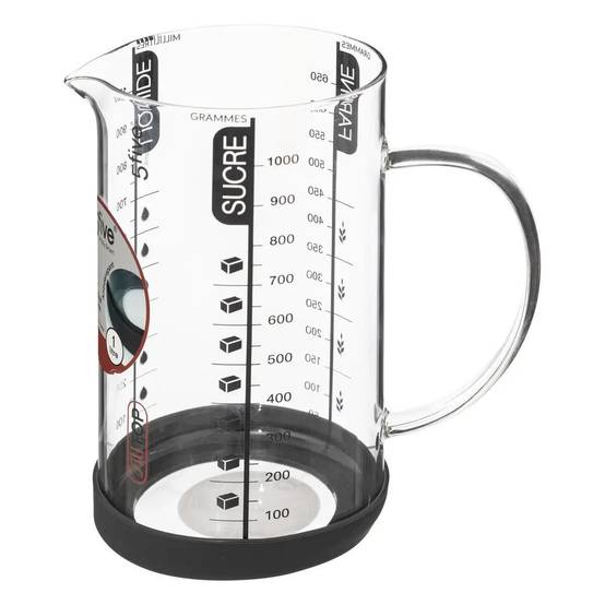 Verre Doseur Gradué Verre "Silitop" 1L Transparent - Image 1