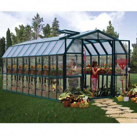 Canopia - Serre de jardin en polycarbonate Rion Grand Gardener 16,50 m², Ancrage au sol Oui - Image 1