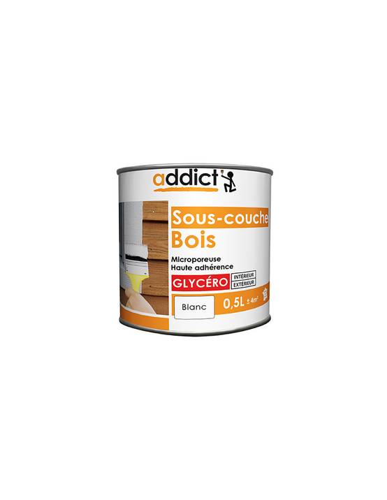 Sous-couche Bois Addict 0,5l Préparation Bois Avant Peinture - Addict - Image 1
