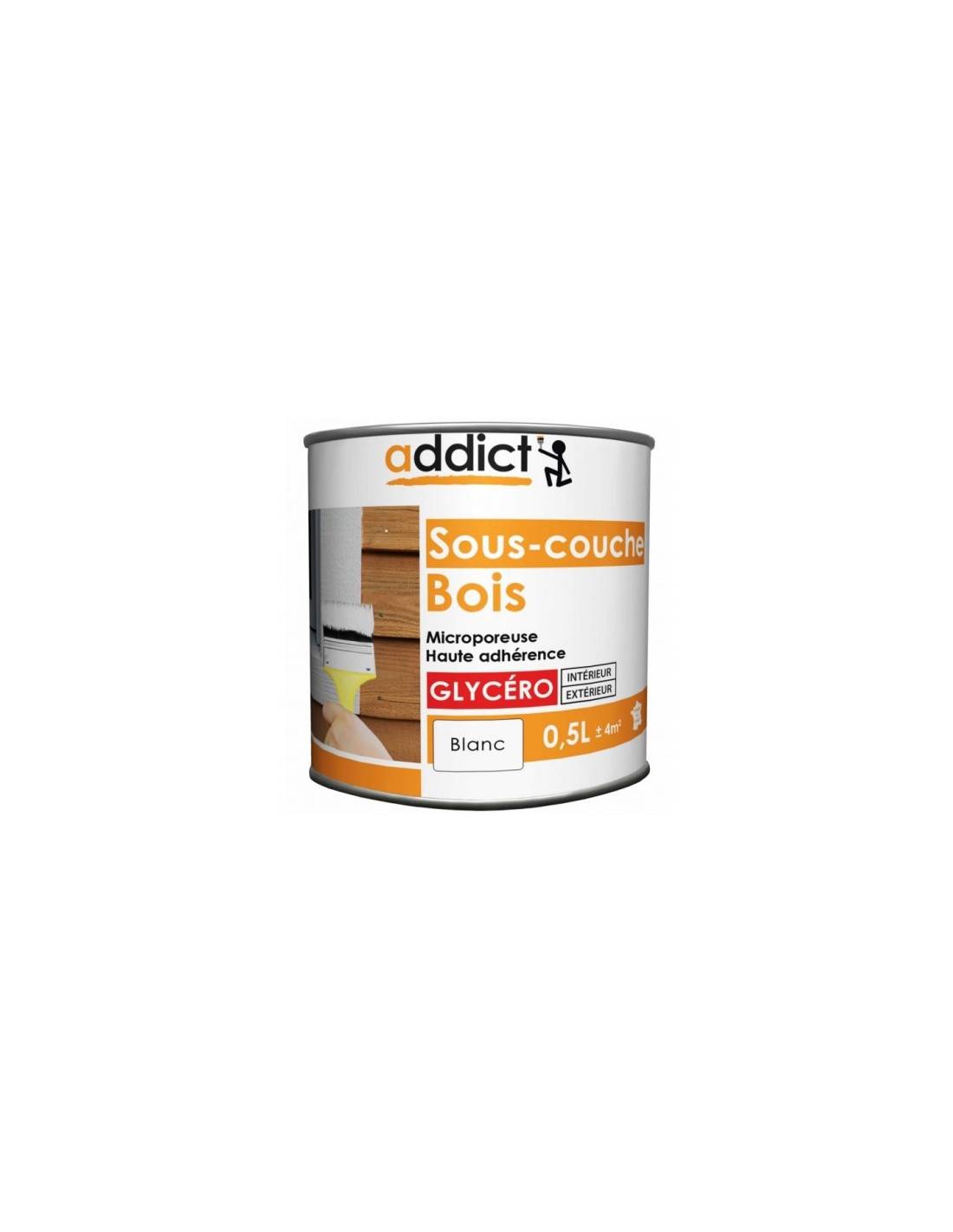 Sous-couche Bois Addict 0,5l Préparation Bois Avant Peinture - Addict - Image 2