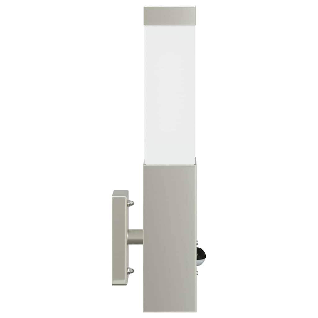 2pcs Appliques murales extérieures - Lampes murales extérieures Argent 10,5 x 6 x 35 cm g7 - Image 5