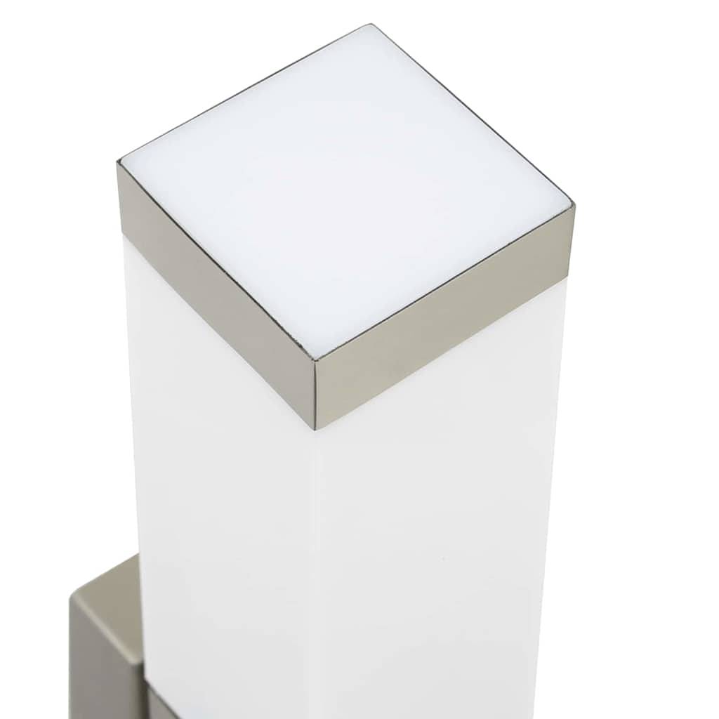 2pcs Appliques murales extérieures - Lampes murales extérieures Argent 10,5 x 6 x 35 cm g7 - Image 7