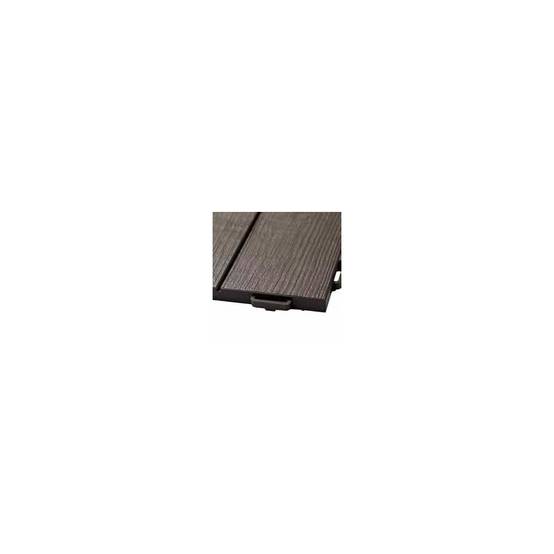 Dalle clipsable jardin finition bois "A l'italienne" - 56 x56 cm - Gris anthracite - ArtPlast - Image 7