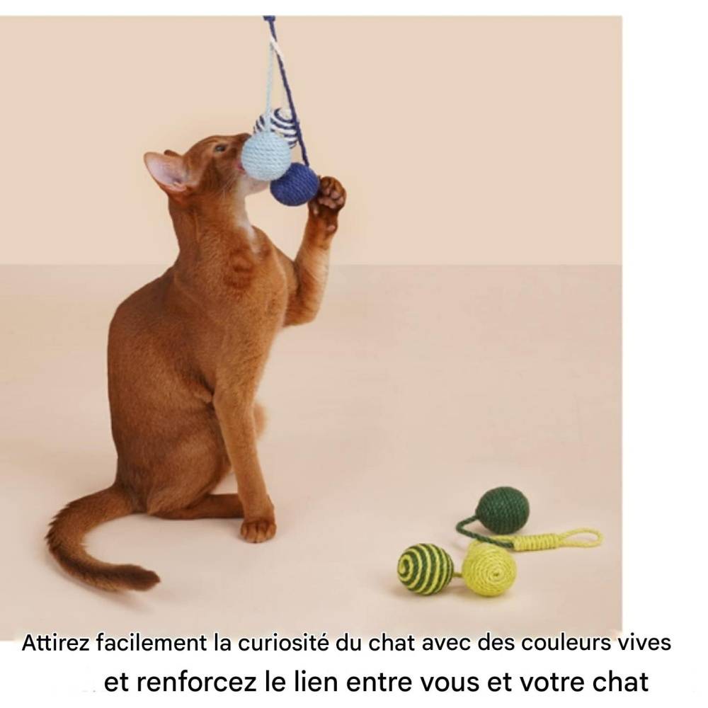 DtopbuyAge - Jouets balles de sisal pour chats DtopbuyAge - Image 2