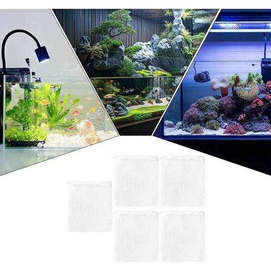 Sacs filtrants réutilisables pour aquarium - 5x mailles fines DtopbuyAge - Image 4